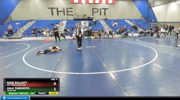 42-45 lbs Round 3 - Sage Balliett, Roy Wrestling Club vs Maui Takemoto, Westlake