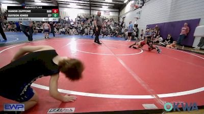 46-49 lbs Rr Rnd 1 - Kanon Zappone, Barnsdall Youth Wrestling vs Kayson Jones, Tulsa Blue T Panthers