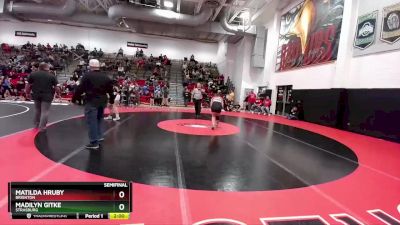 155 lbs Semifinal - Matilda Hruby, Brighton vs Madilyn Gitke, Strasburg