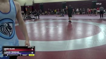 Junior-3 lbs Round 3 - Owen Klaas, FWA vs Carson Menehan, Sarbacker Wrestling Academy