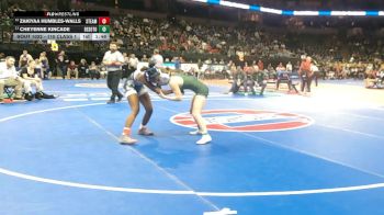 110 Class 1 lbs Champ. Round 1 - Cheyenne Kincade, DeSoto vs Zakiyaa Humbles-Walls, STEAM Academy