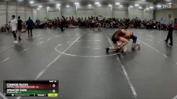 132 lbs Round 4 (8 Team) - Connor Bucks, Central York Wrestling Club vs Spencer Park, Scanlan WA