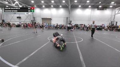 132 lbs Round 1 (4 Team) - Collin Dalrymple, Botetourt TC vs Cooper Myers, Steller Trained Greedo
