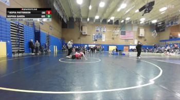 110lbs Cons. Round 8 - Sophia Garza, Royal (Girls) vs Sofia Patterson, Lincoln (Girls)