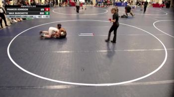 14U - 126 lbs Cons. Round 4 - Francis Johnson, Anoka Youth Wrestling vs Max Buschette, Minnesota