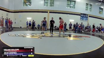 190 lbs Quarterfinal - William Wolford, Tipton Wrestling Club vs Devin Kendrex, Midwest Regional Training Center