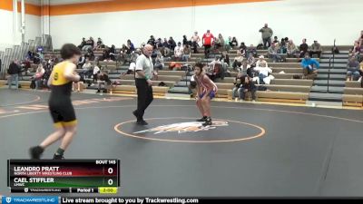 J-6 lbs 5th Place Match - Cael Stiffler, LMWC vs Leandro Pratt, North Liberty Wrestling Club