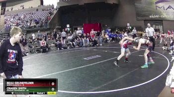 112 lbs Round 4 (6 Team) - Cragen Smith, Kansas Copperhead vs Beau Grunefelder, North Dakota 2