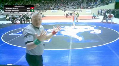 106 lbs Champ. Round 1 - Jeremy Mollett, Martin County High School vs Jacob Fitterer, Bullitt Central