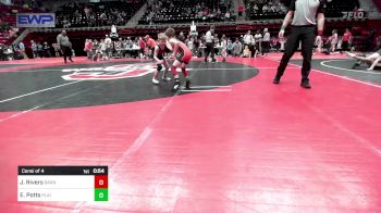 45 lbs Consolation - Aspen Shelton, Team Tulsa Wrestling Club vs Logan Burris, Skiatook Youth Wrestling