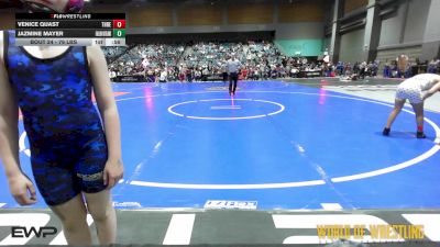 76 lbs Quarterfinal - Venice Quast, THRESHOLD WRESTLING CLUB vs Jazmine Mayer, Fallon Outlaws Wrestling Club