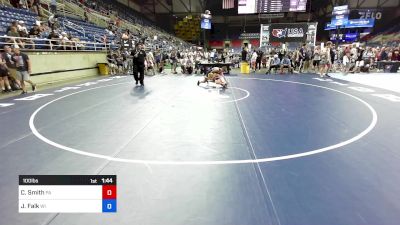 100 lbs Cons 32 #1 - Camron Smith, PA vs Jack Falk, WI