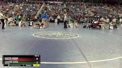 4A 132 lbs Semifinal - Austin Green, Mooresville Senior vs Cooper Davis, Cox Mill