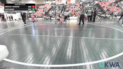 55 lbs Semifinal - Bentley Hodson, Fort Gibson Youth Wrestling vs Jack Davis, Verdigris Youth Wrestling
