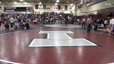 126 lbs 13th Place Match - Jaxson Port, Alburnett vs Carl Shew, Osage