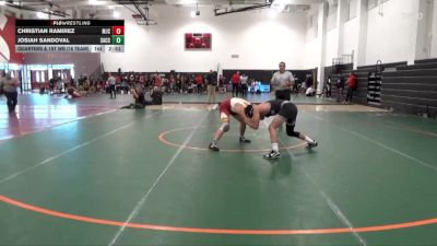 149 lbs Quarters & 1st Wb (16 Team) - Christian Ramirez, Modesto Junior College vs Josiah Sandoval, Sac City