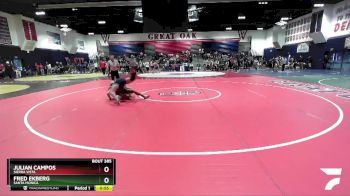 157 lbs Cons. Round 2 - Julian Campos, Sierra Vista vs Fred Ekberg, Santa Monica