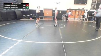 215 lbs Round Of 16 - Dominic Creaco, Pomperaug/Watwn/Naug vs Samuel Porretta, Ridgefield