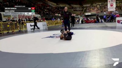 Intermediate Girls - 53 lbs Semis - Selah Garcia, Rough House Wrestling vs Amia Lopez