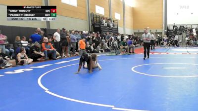 100 lbs Quarterfinal - Emily Youboty, Hope vs Parker Theriault, Mattanawcook/PVHS