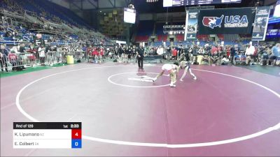 113 lbs Rnd Of 128 - Khel Lipumano, AZ vs Evan Colbert, OK