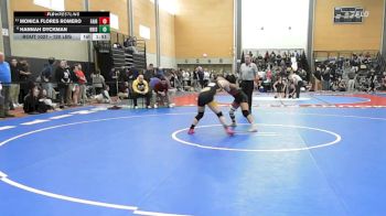 120 lbs Round Of 16 - Monica Flores Romero, Fairfield Warde vs Hannah Dyckman, Bristol County/Dighton Rehoboth