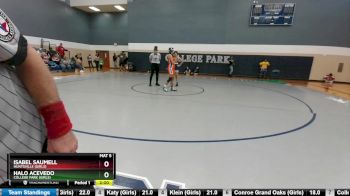 145 lbs Round 2 - Halo Acevedo, College Park (Girls) vs Isabel Saumell, Huntsville (Girls)