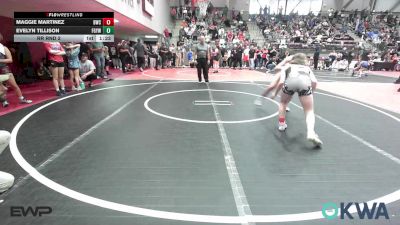 115 lbs Rr Rnd 2 - Maggie Martinez, Berryhill Wrestling Club vs Evelyn Tillison, Fort Gibson Youth Wrestling