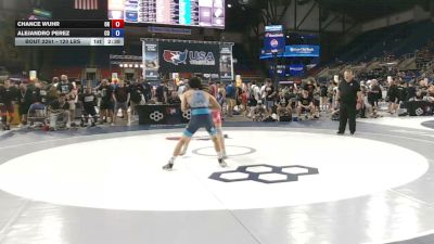 120 lbs Cons. Sub-quarters - Chance Wuhr, Ohio vs Alejandro Perez, Colorado