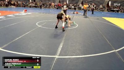 105 lbs 3rd Place Match - Samuel Roiko, UNC (United North Central) vs Judah Perrault, Hutchinson