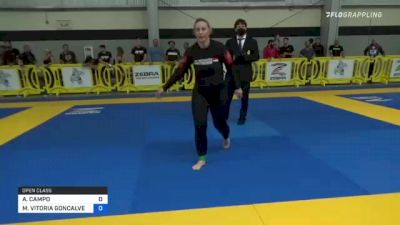 AMY CAMPO vs MARIA VITORIA GONCALVES 2021 Pan IBJJF Jiu-Jitsu No-Gi Championship