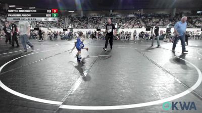 37 lbs Consi Of 4 - Sutton Underwood, Piedmont vs Payslinn Anson, Newkirk Takedown Club