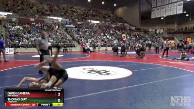 5A 126 lbs Quarterfinal - Thomas Guy, Sheridan vs Owen Camera, Van Buren