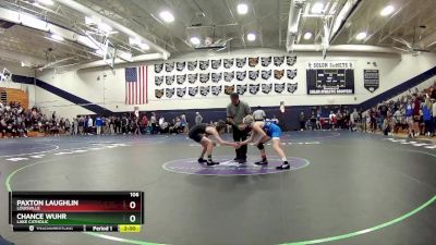 106 lbs Semifinal - Chance Wuhr, Lake Catholic vs Paxton Laughlin, Louisville