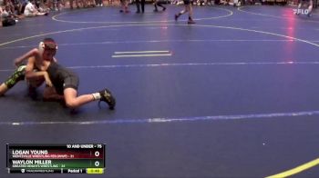 75 lbs Quarterfinal - Logan Young, Wentzville Wrestling Fed.(WWF) vs Waylon Miller, Greater Heights Wrestling