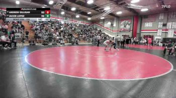 126 lbs Cons. Round 4 - Jacob Lopez, Pacifica/Oxnard vs Andrew Gilligan, Dos Pueblos