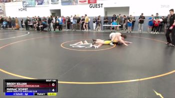 290 lbs Round 1 - Brody Killian, Alaska Battle Cats Wrestling Club vs Mayaac Schmit, Nikiski Freestyle Wrestling Club