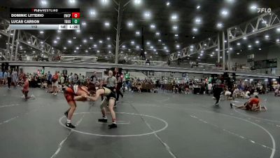 113 lbs Round 7 (8 Team) - Lucas Carson, TDWC Maniacs Blue & Gold vs Dominic Litterio, EsteBuilt Patriots
