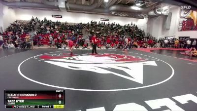 138 lbs Quarterfinal - Tazz Hyer, Legend vs Elijah Hernandez, Central-GJ