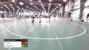 195 lbs Rr Rnd 3 - Seth Stewart, LAW Tyson vs Ryan Wosnitzker, Noke Wrestling RTC Black