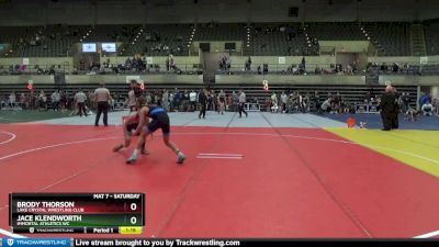 130 lbs 1st Place Match - Jace Klendworth, Immortal Athletics WC vs Brody Thorson, Lake Crystal Wrestling Club