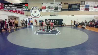 190 lbs Cons. Round 1 - Kale Harless, Sundance vs Ronald Krueger, Niobrara County