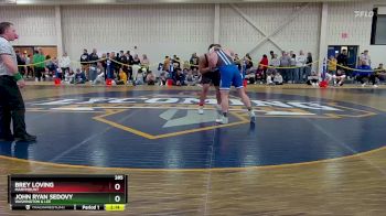 285 lbs Cons. Round 4 - John Ryan Sedovy, Washington & Lee vs Brey Loving, Marymount