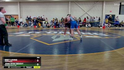 285 lbs Cons. Round 4 - John Ryan Sedovy, Washington & Lee vs Brey Loving, Marymount