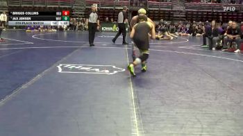 2A-165 lbs 5th Place Match - Briggs Collins, West Liberty vs Jax Jensen, Winterset