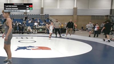 75 lbs Cons. Rd Of 16 - Layten Marsh, M3 Wrestling Academy vs Mason Horner, Contenders Wrestling Academy