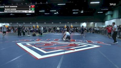 190 lbs Consi Of 8 #1 - Riley Johnson, NE vs Elijah Hawes, UT