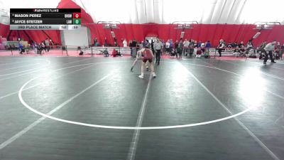 USA Junior Boys - 150 lbs 3rd Place Match - Jayce Stetzer, LaCrosse Area Wrestlers vs Mason Perez, Burlington High School Wrestling