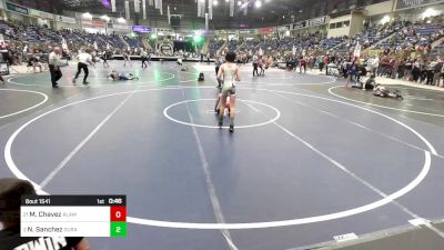 80 lbs Consi Of 8 #2 - Mesias Chavez, Alameda Pirates vs Noah Sanchez, Duran Elite