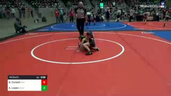 55 lbs Rr Rnd 2 - Braxton Corbell, Warner Youth vs Archer Lopez, Grandview